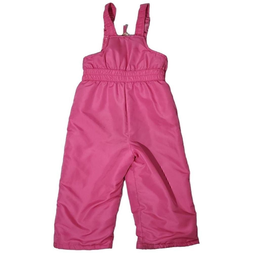 Faded Glory Girls Size 3T Pink Snow Bibs Overalls